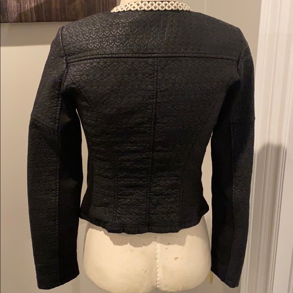 NWT Zara black vegan leather jacket Size Small - Picture 2 of 3